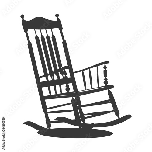 Silhouette rocking Chair black color only