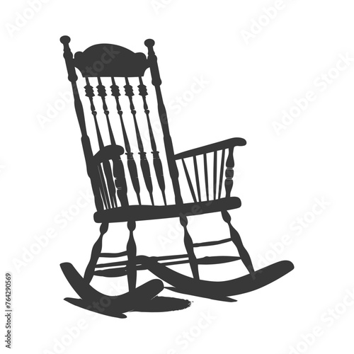Silhouette rocking Chair black color only