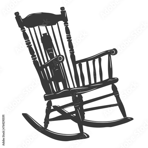 Silhouette rocking Chair black color only
