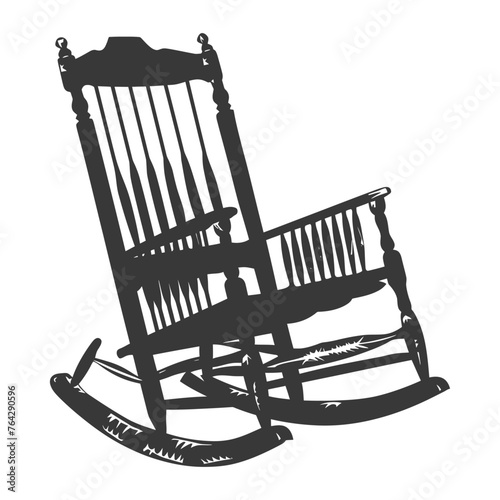 Silhouette rocking Chair black color only