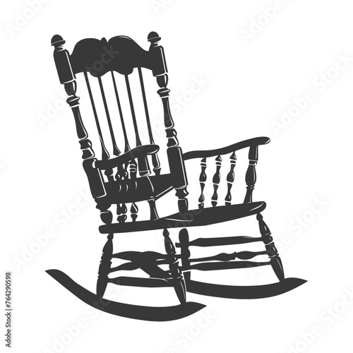Silhouette rocking Chair black color only