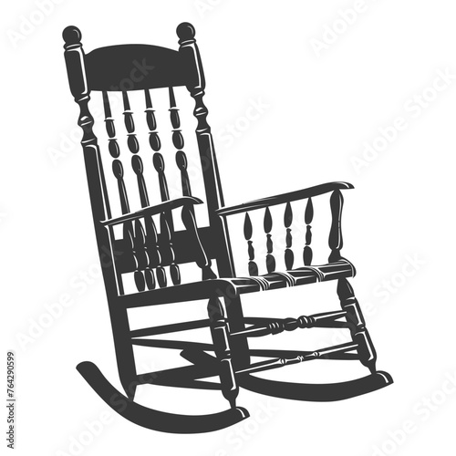 Silhouette rocking Chair black color only