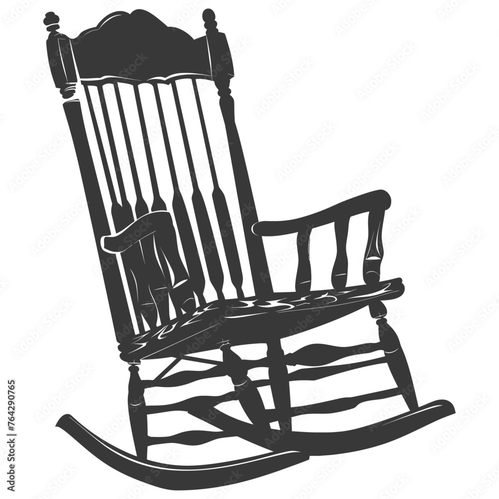 Silhouette rocking Chair black color only Silhouette rocking Chair black color only