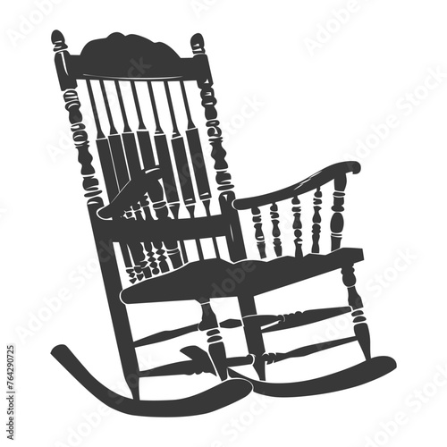 Silhouette rocking Chair black color only