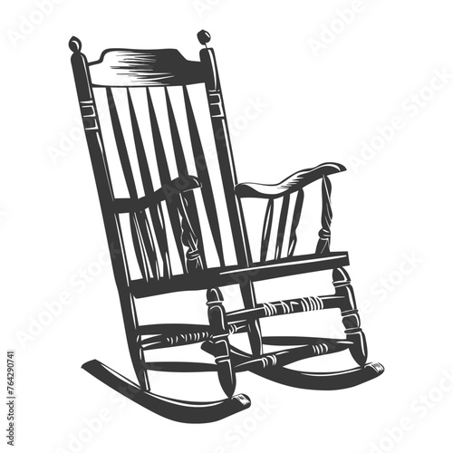 Silhouette rocking Chair black color only