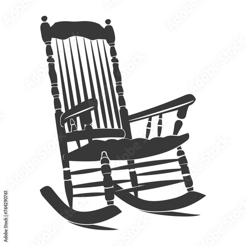 Silhouette rocking Chair black color only