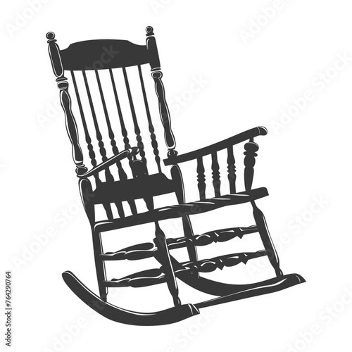 Silhouette rocking Chair black color only