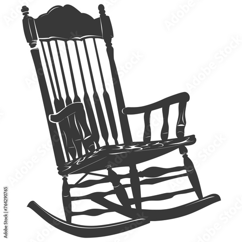 Silhouette rocking Chair black color only