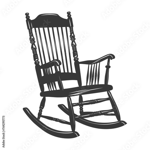 Silhouette rocking Chair black color only