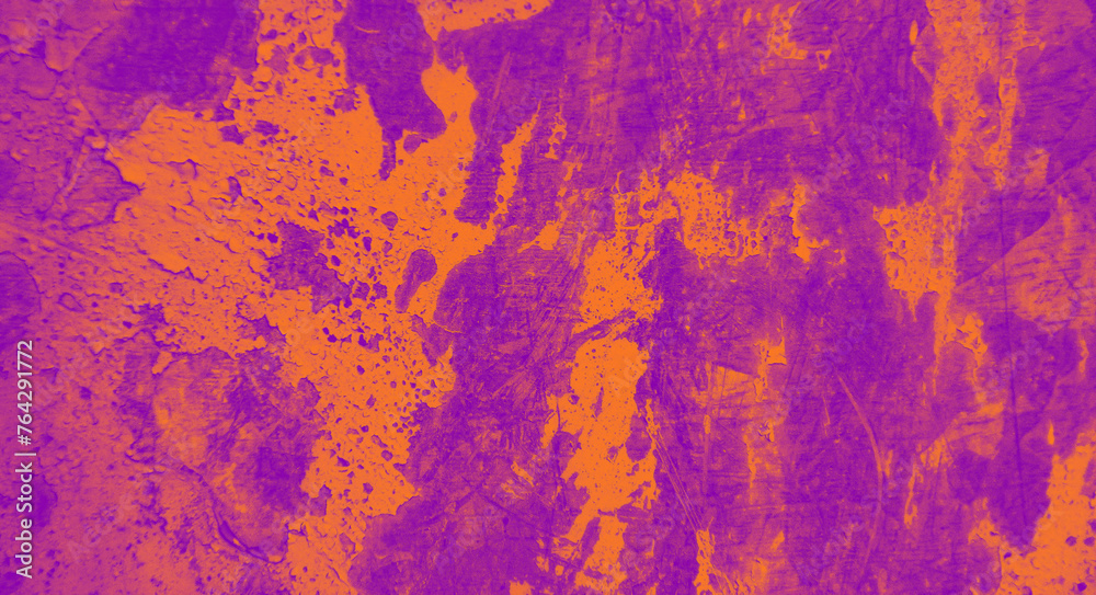 peeling paint from the metal surface - creates an interesting structure in a orange and violet shade