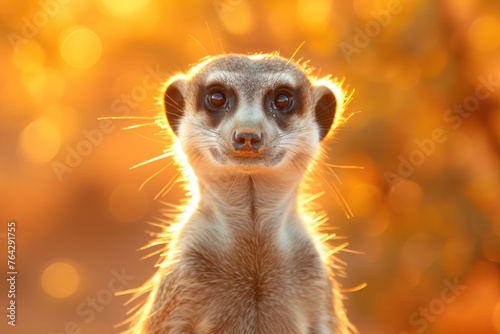 Wallpaper Mural Meerkat Standing Watch at Sunset Torontodigital.ca