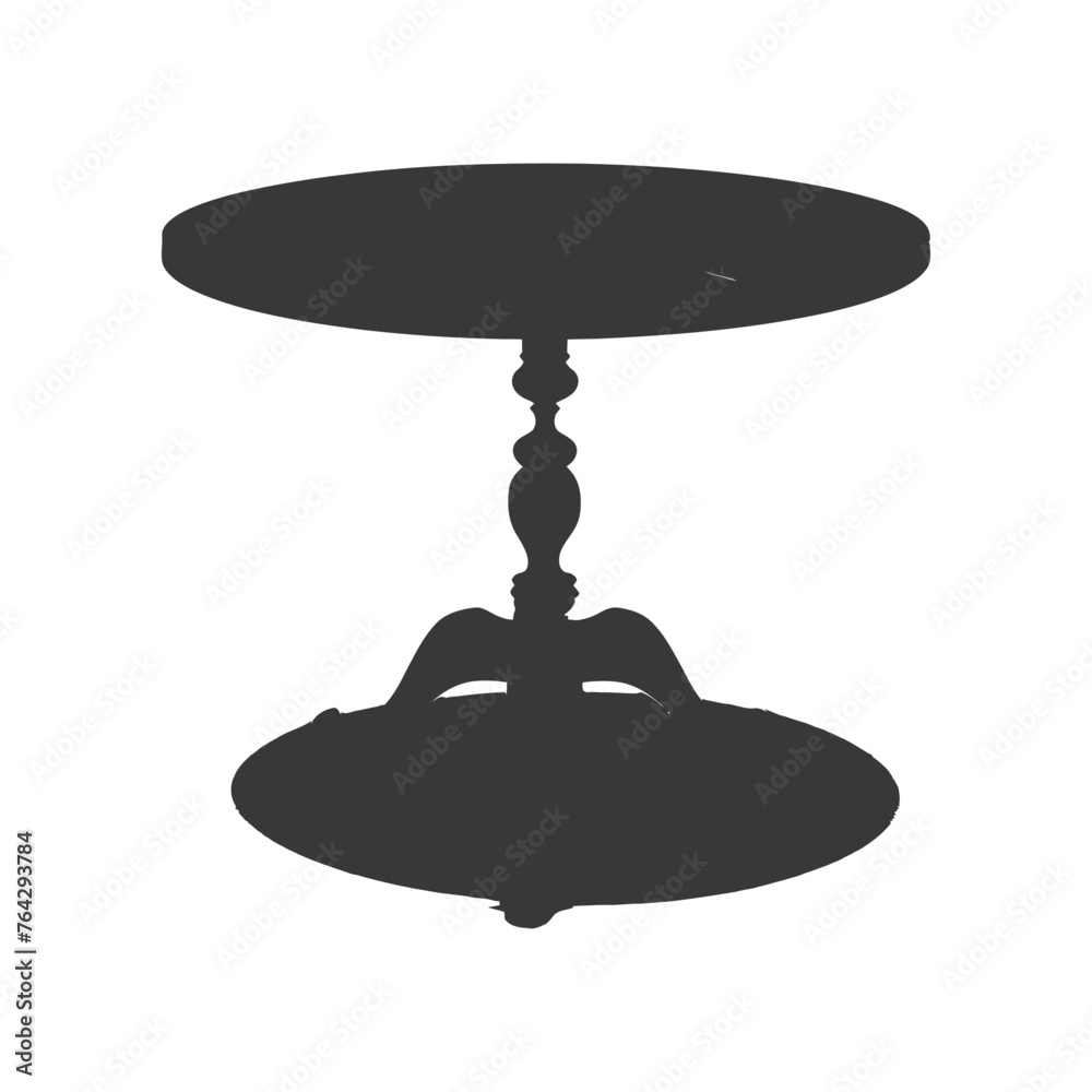 Silhouette Wooden Table black color only Silhouette Wooden Table black color only