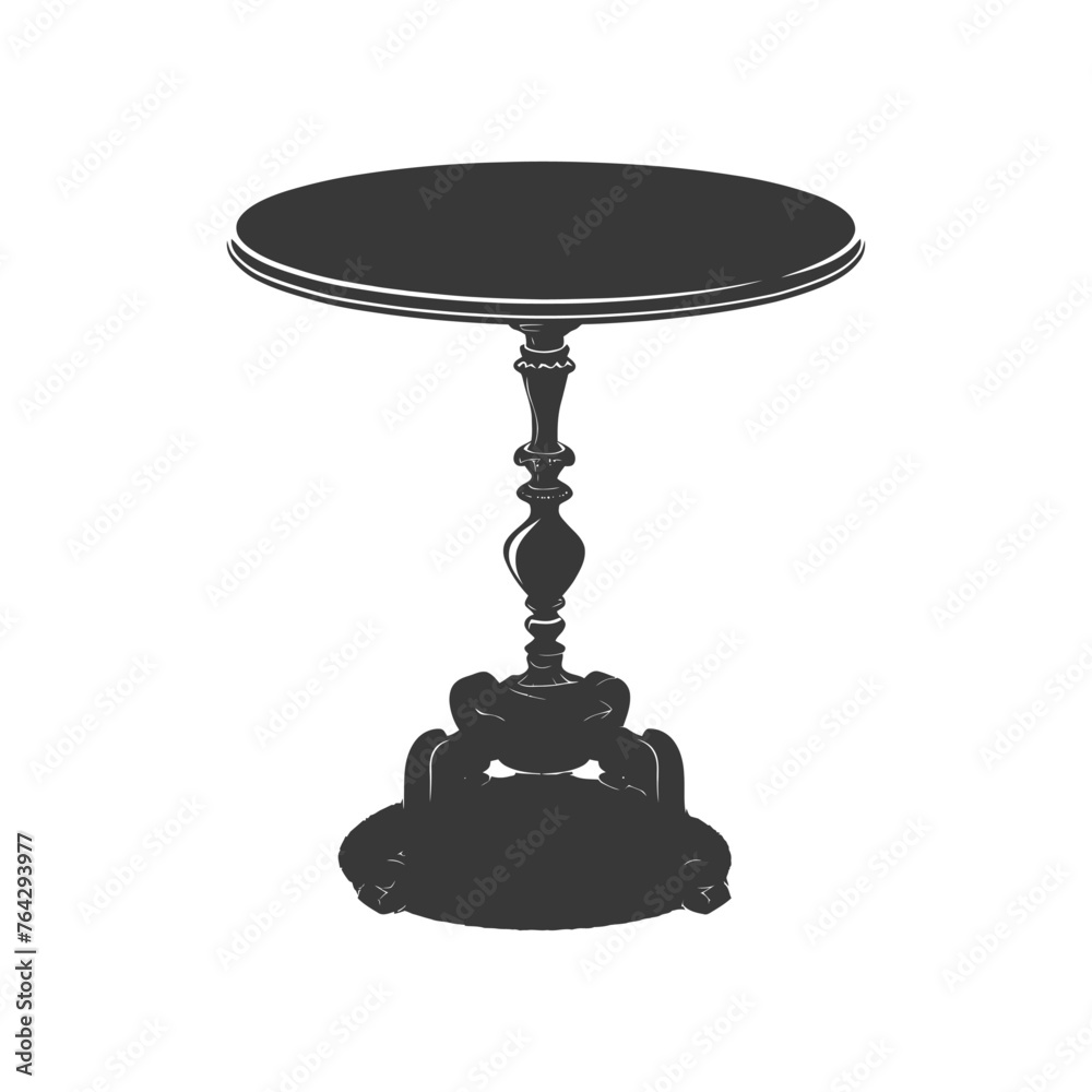 Silhouette Wooden Table black color only Silhouette Wooden Table black color only