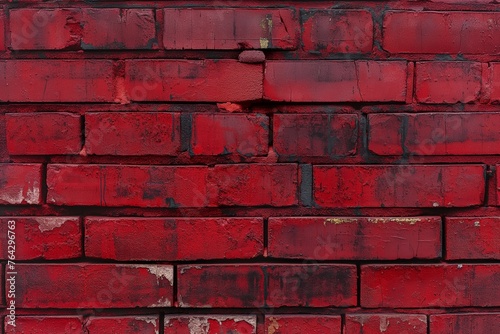 an old grungy red brick wall 