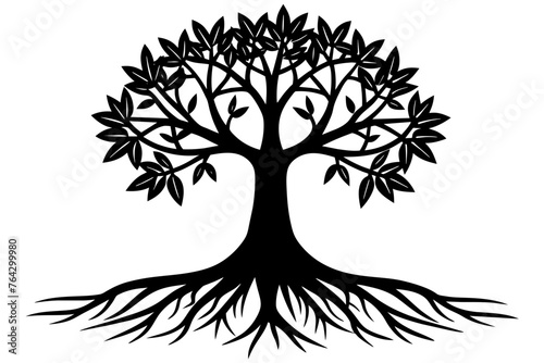 Tree silhouette vector illustration