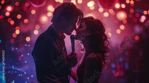 Man and Woman Standing Together