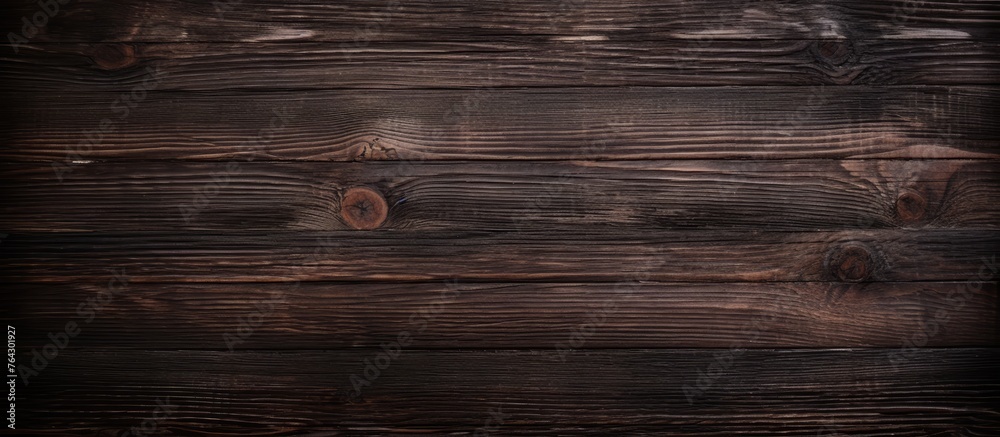 An image featuring a close-up of a wooden surface that has been stained dark brown An image featuring a close-up of a wooden surface that has been stained dark brown