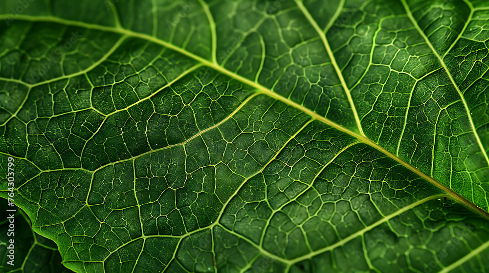 Close Up View of a Green Leaf Close Up View of a Green Leaf