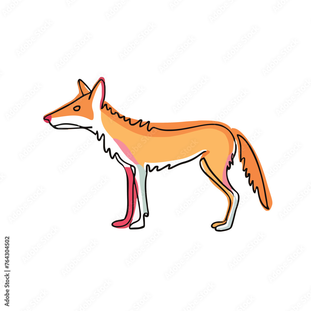 drawing illustration of animal