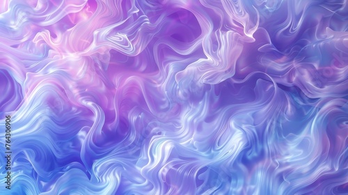 A dynamic wallpaper with pastel purple and blue swirls that feel like a dream AI generated illustration