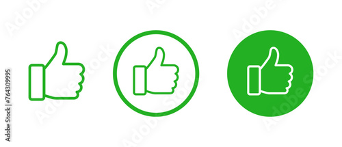 Thumb up icon set