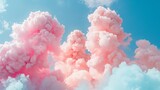 Cotton candy dreams in pastel hues AI generated illustration