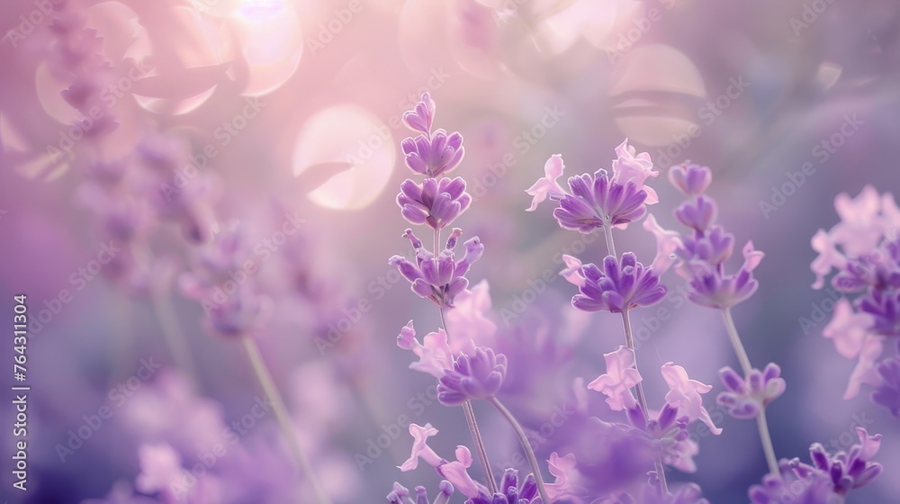 Delicate lavender merging with gentle cream undertones AI generated illustration Delicate lavender merging with gentle cream undertones AI generated illustration