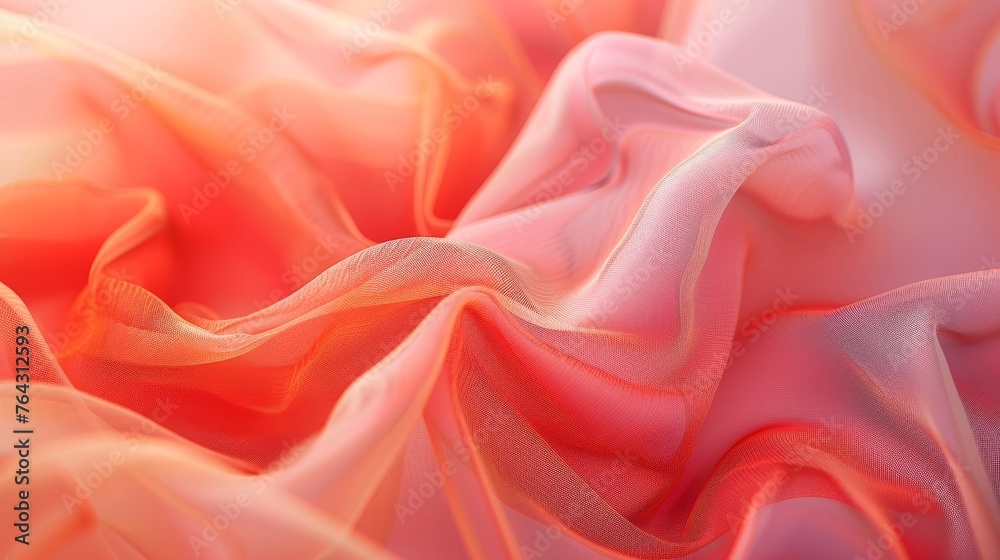 Soft coral hues blending seamlessly into a warm embrace AI generated illustration Soft coral hues blending seamlessly into a warm embrace AI generated illustration