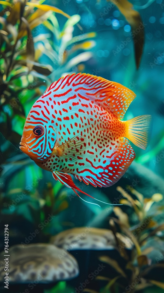 Marine exotic bright colored fish background. Marine exotic bright colored fish background.