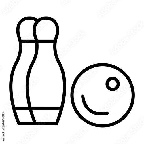 Bowling Line Icon