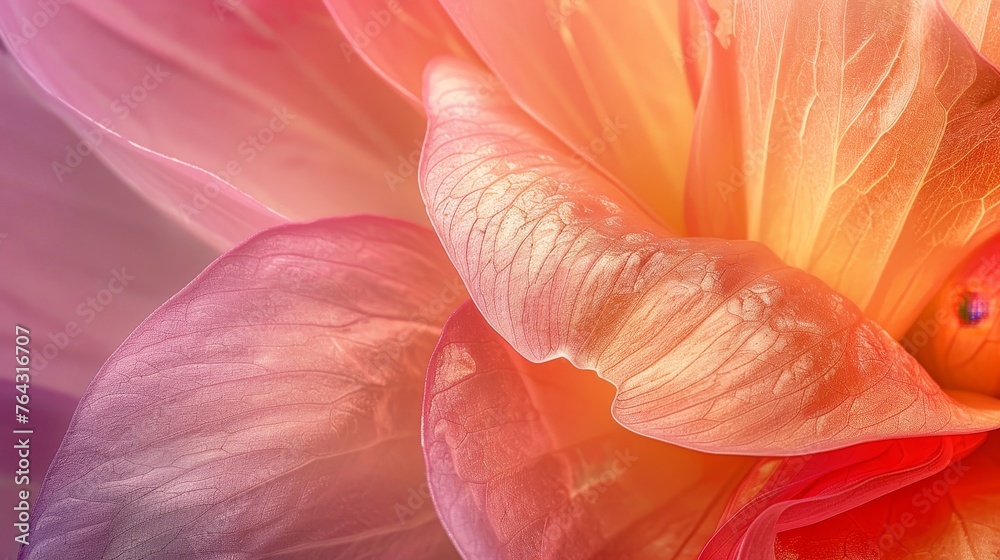 Fine details of a delicate flower petal AI generated illustration Fine details of a delicate flower petal AI generated illustration