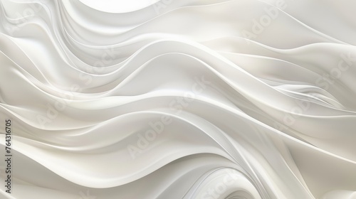 Subtle White and Light Gray Wave Texture for Present-Day Design Generative AI photo