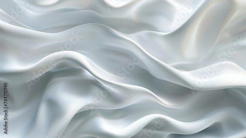 Subtle Luxury Wave  Abstract White and Light Gray Texture with Soft Modern Background Generative AI