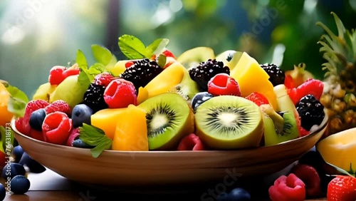 fruit salad in a bowl