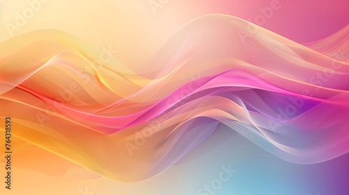 Vibrant Abstract Wave and Stripe Business Background Generative AI