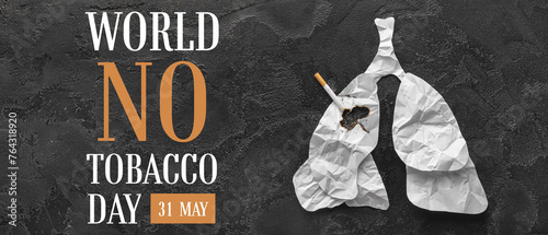 Burned paper lungs with cig...