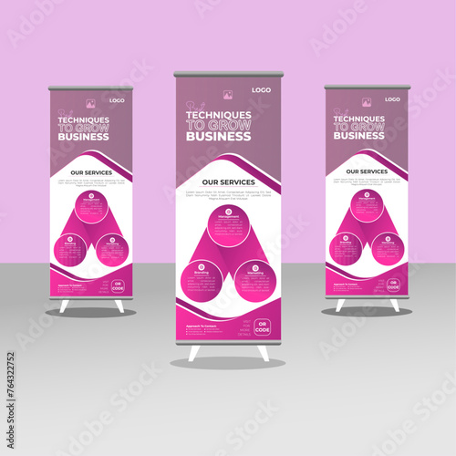 Corporate business rollup banner design