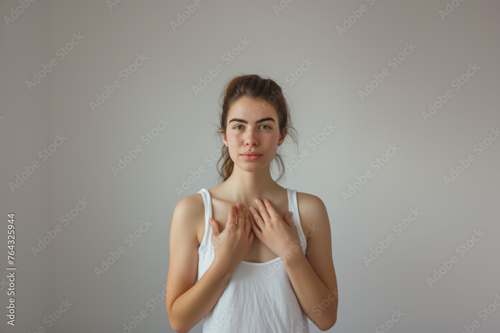 © Koray - Young woman having painfully symptoms.