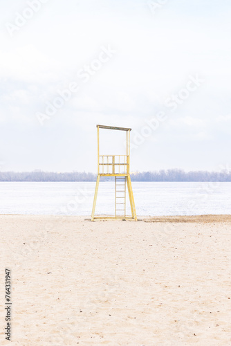 Lifeguard tower on the beach © Olena