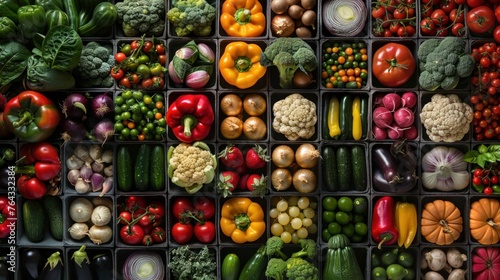 A collection of fresh and nutritious vegetables arranged in a collage.