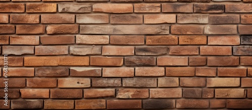 An image showcasing a detailed view of a brick wall filled with numerous individual bricks