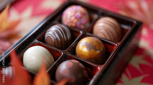 chocolate candies in box © Poprock3d