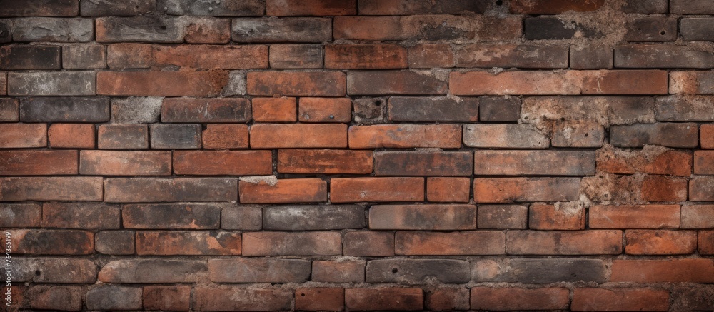 Capture of a detailed view showing a brick wall with a visible opening or gap within the structure