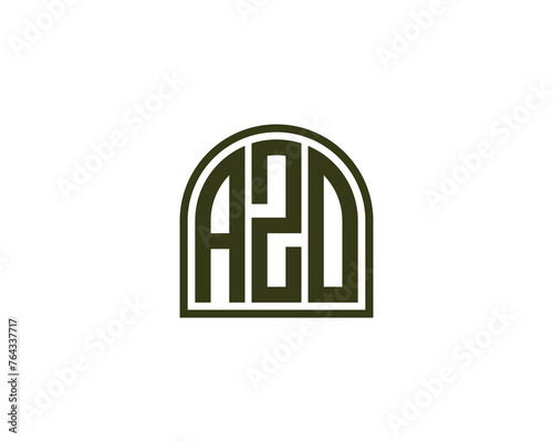 AZO logo design vector template photo