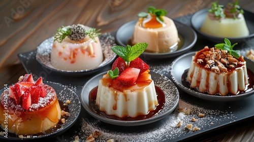 Enchanting Assortment of Decadent Thai Desserts Artfully Displayed