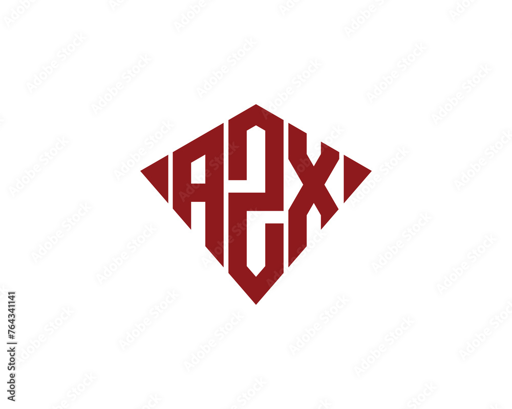 AZX logo design vector template