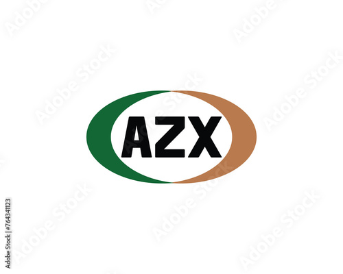 AZX logo design vector template