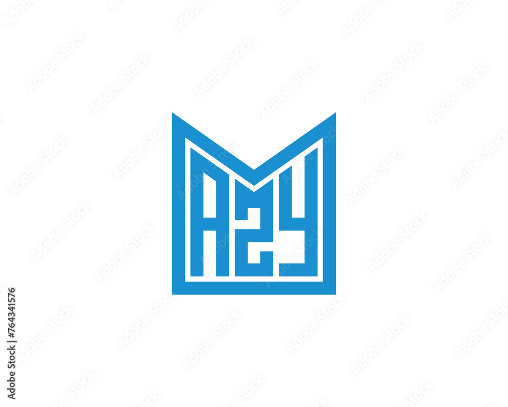 AZY logo design vector template