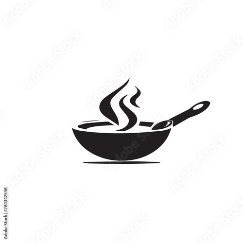 Pan in cartoon, doodle style . Image for t-shirt, web, mobile apps and ui. Isolated 2d vector illustration in logo, icon, sketch style, Eps 10, black and white. AI Generative