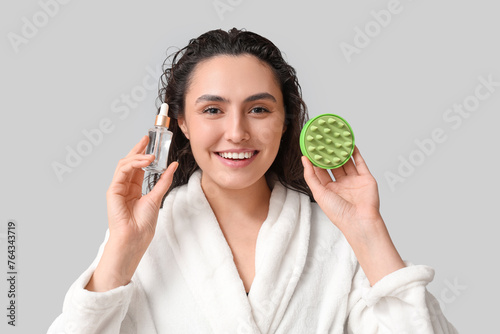 Beautiful young woman with ...